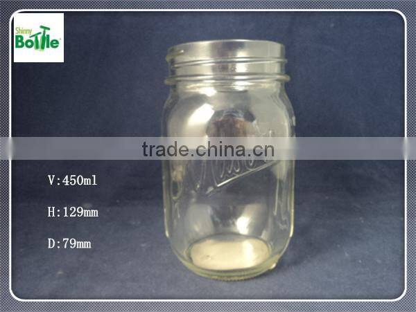 measure mason glass jar/storage jar/drinking cup