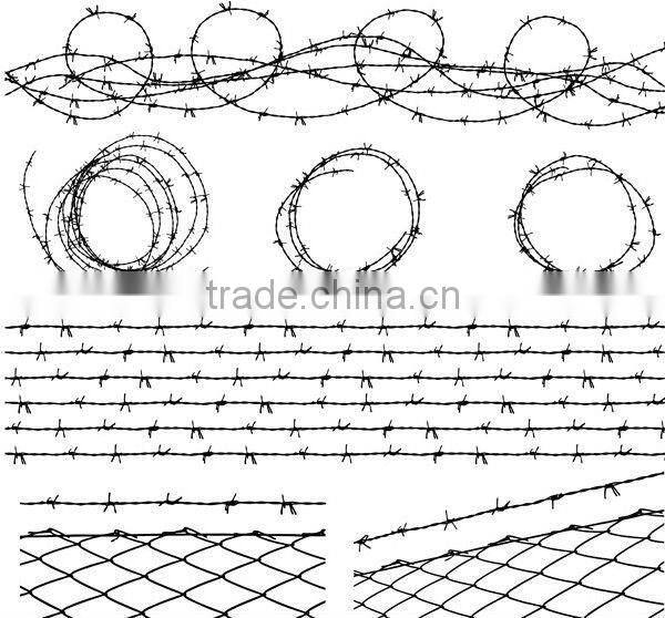 galvanized twist barbed wire