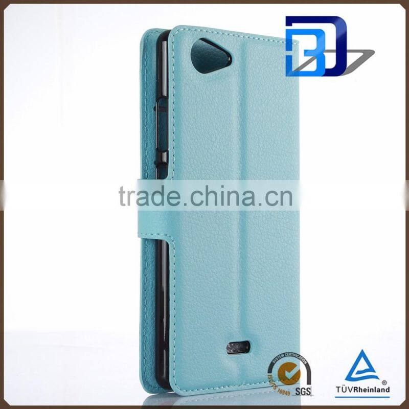 bulk buy from china product Stand Wallet Lychee Leather cover for Wiko Pulp 4G case alibaba express