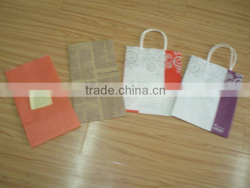 Christmas Paper Bag White kraft paper