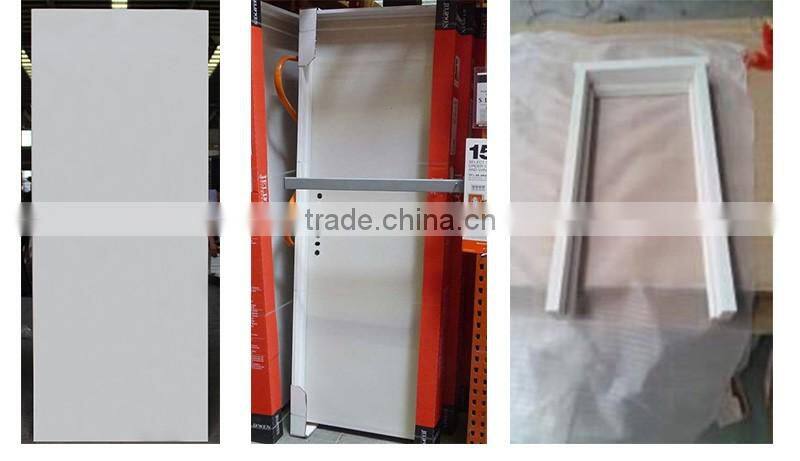 Baodu brand plain door panel plain white bathroom door steel door