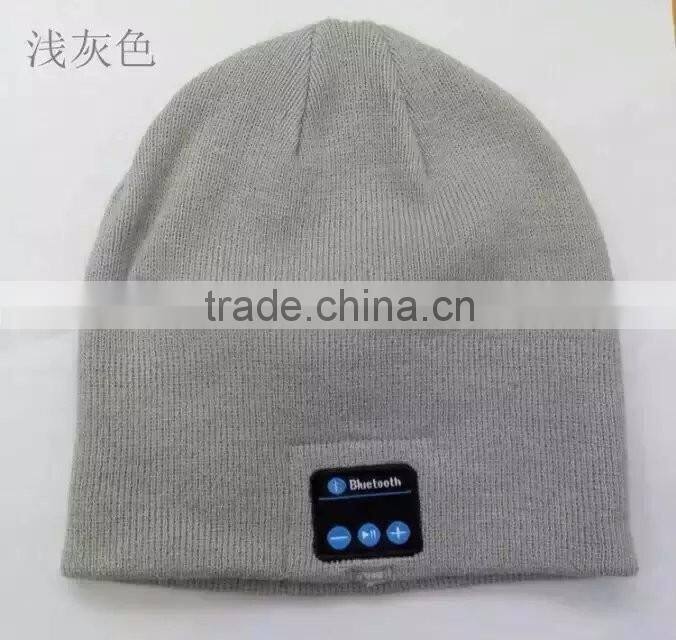 Wholesale bluetooth headphone beanie hat, knitted wireless bluetooth earphone winter warm hat