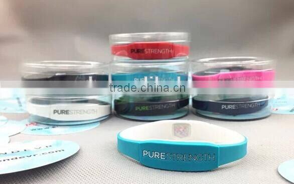 silicone ion balance hologram bracelet