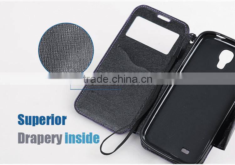 LZB Fashion contrast color series waterproof flip case cover for Alcatel C3