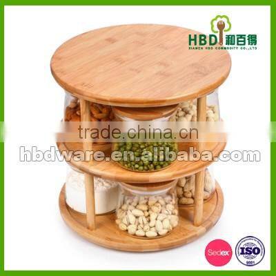 Glass Storage Containers Set with Bamboo Lid