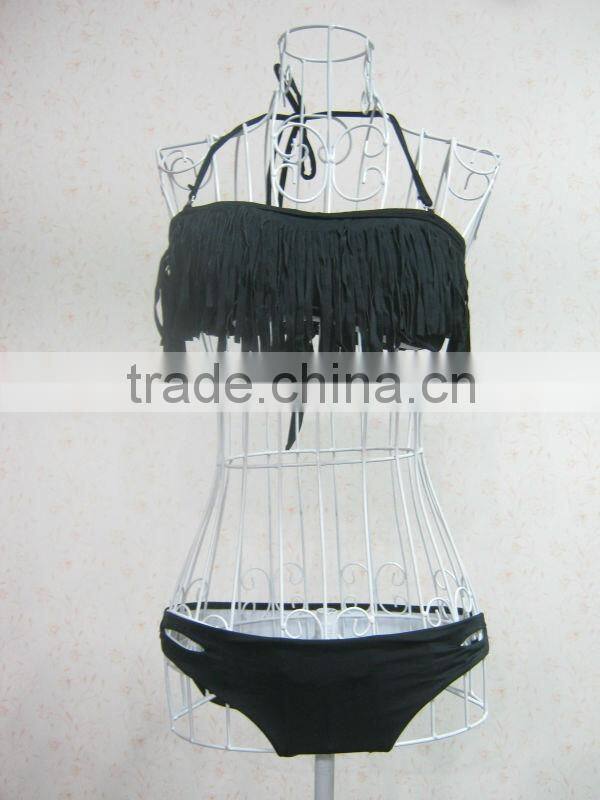 No MOQ Fringe Tassel Swimwear Paypal Accept Wholesale Brazilian Bikinis