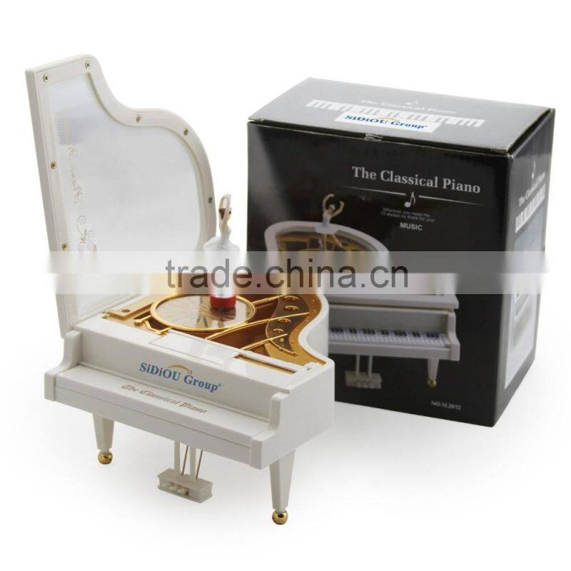 Creative Valentine's Day Gift Laputa Piano Dancing Lovely Ballerina Girls Rotating Music Box Vintage Mechanical Classical