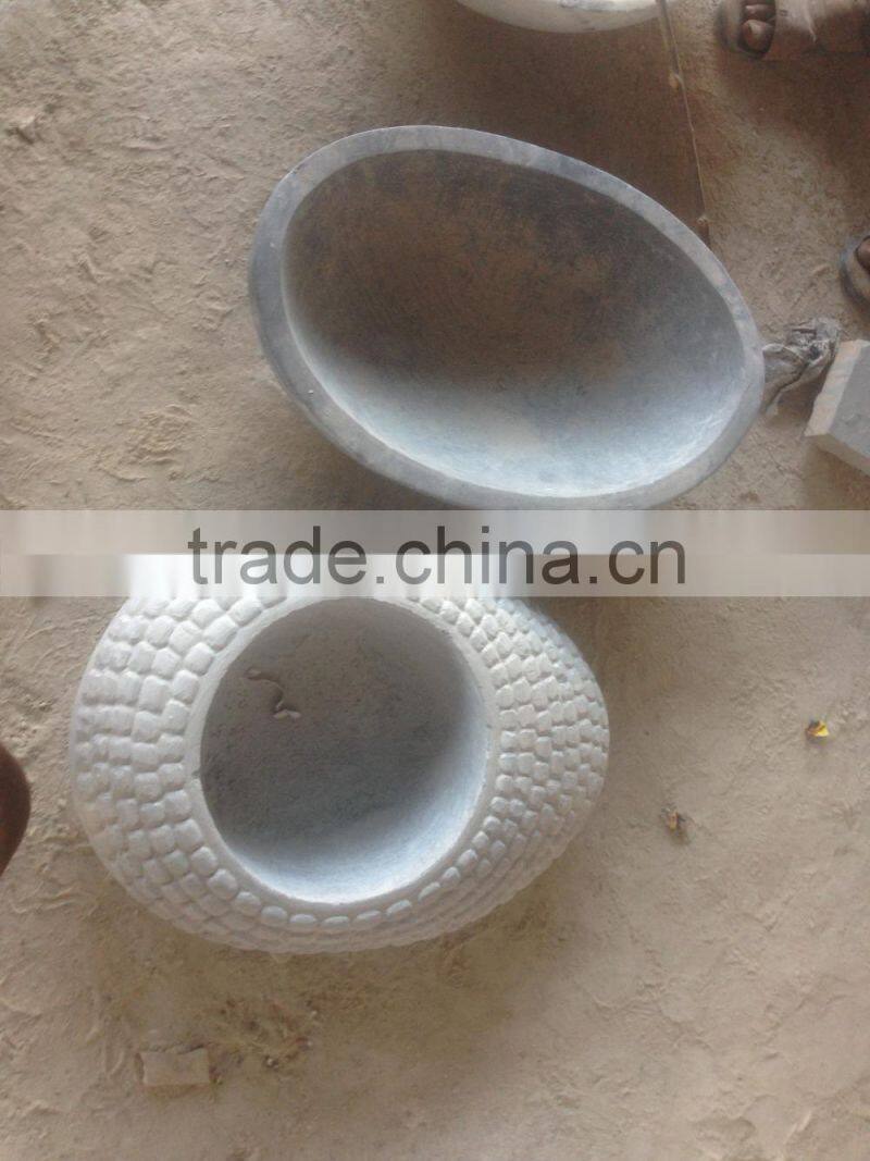 Garden Decorative Granite Stone Carving Birdbath For Garden Decoration