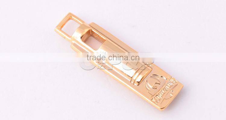 The nice gold plating customized zipper puller backpack