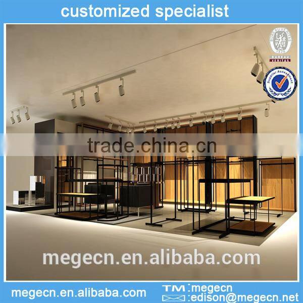 modern garment store display cabinet