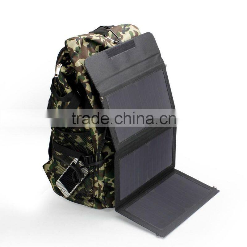 18W foldable solar panel charger with output USB for mobile phone outdoor use