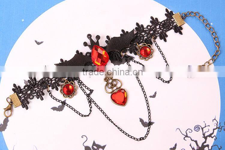 MYLOVE hot Halloween jewelry lace bracelet with bat very sexy MLS288