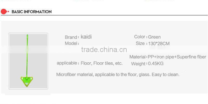 New Triangle Design Reusable Household Economic microfiber refill cleaning flat mop