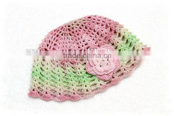 Newborn Baby Girl Crochet Flower Sun Hat