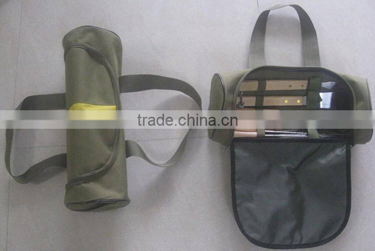 7-piece BBQ Grill Tools set with Wooden Handen in oxford bag