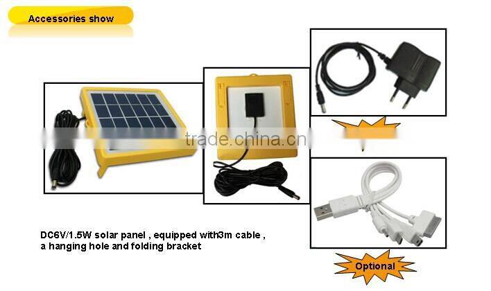 solar lantern Solar Camping Light with Multi-function Emergency Charge Compass