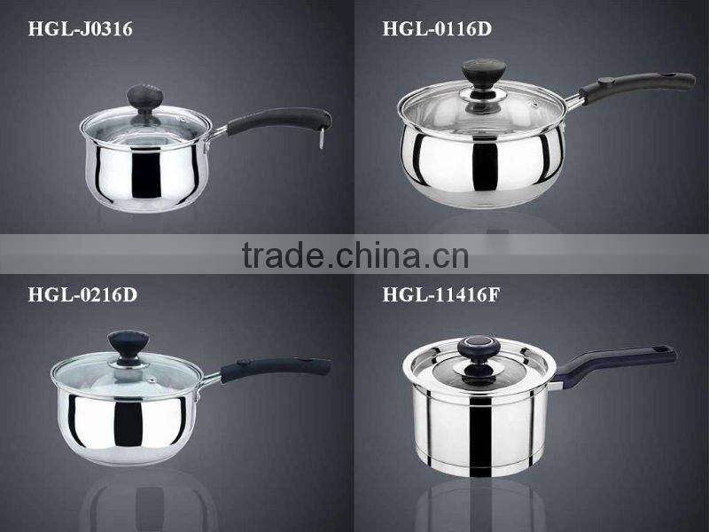 2014 LASTEST Stainless steel Frying Pan Induction Bottom