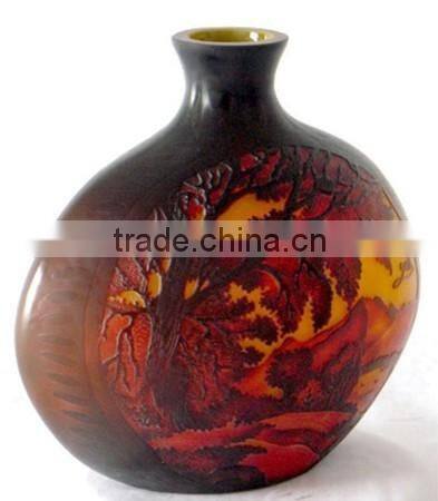Chrysanthemum printing galle vases home decoration