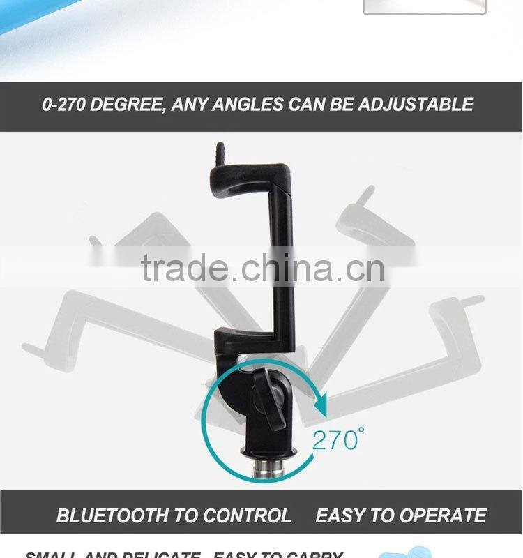 2015 new hot monopod wholesale camera bluetooth selfie stick