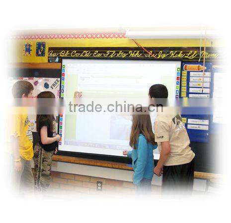 Optical interactive whiteboard,education supplies,smart board,support finger touch,dual-users