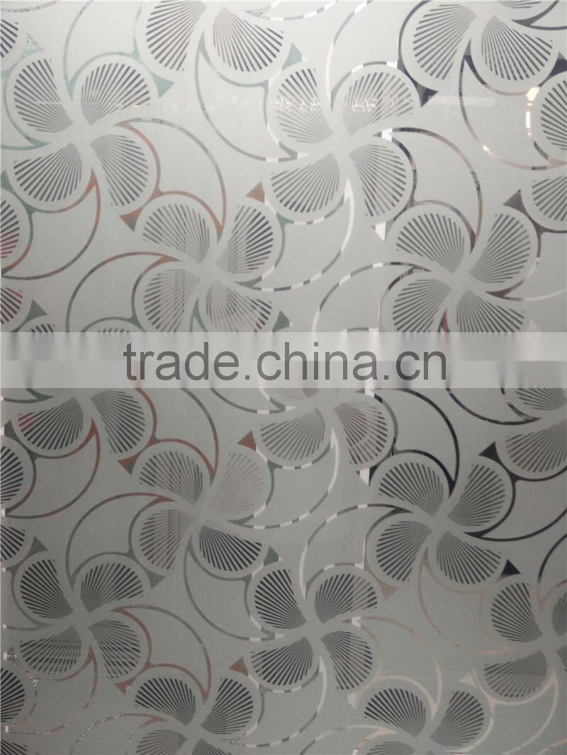 decorative door acid etching glass privacy protection