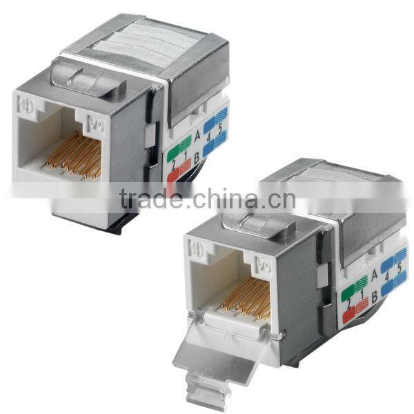 Coated Cat 6A RJ45 UTP Keystone Jack
