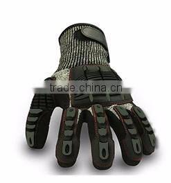 QL black nitrile coated gloves mechanical work gloves
