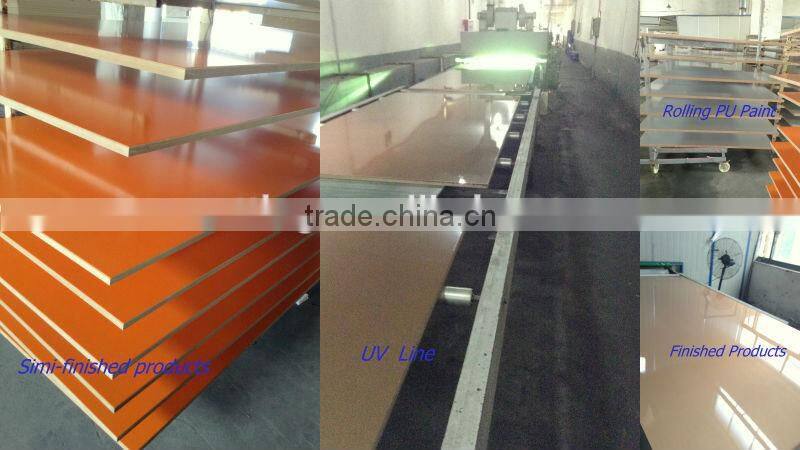 Wood Grain Color UV coated mdf