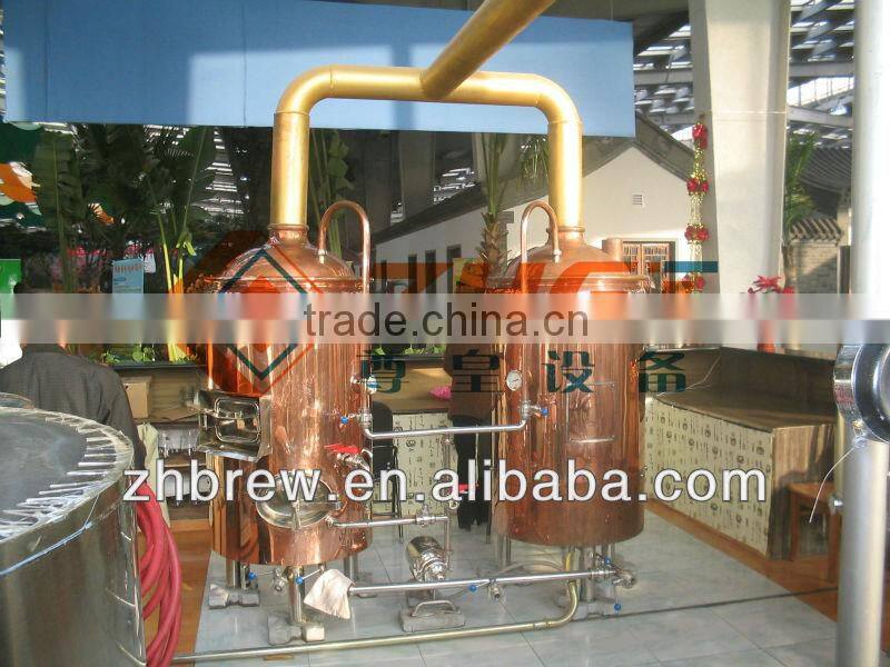 200L hotel red cooper beer equipment
