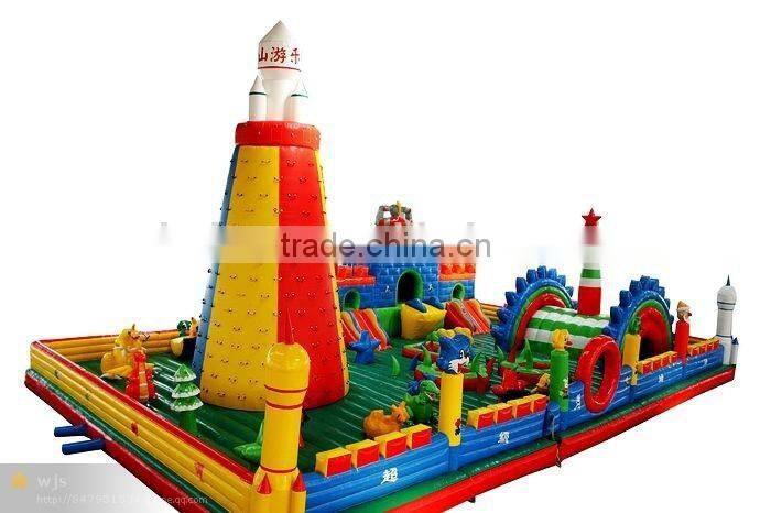 Best quality best sell inflatable climbing wall and slide