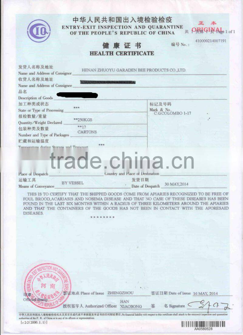 Bulk organic beeswax for sale