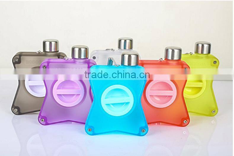 250ml clear water bottle joyshaker for star shape