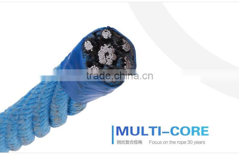 high tenacity long life 3-ply combined steel rope