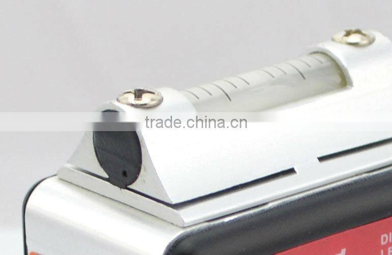 electronic protractor with spirit bubble wheel alignment sensor