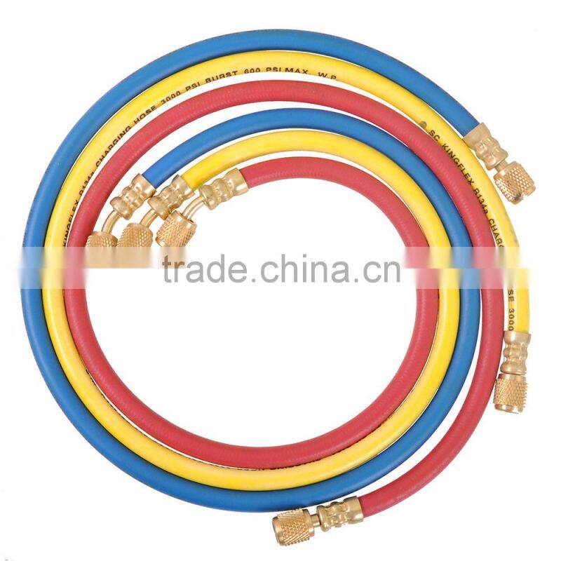 Cheap AC Parts Refrigerant AC Charging Hose Set for HVAC Air Condition Refrigerant R12 R22 R134A