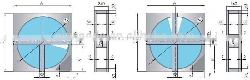 90% efficiency Eurovent certificated thermal wheel