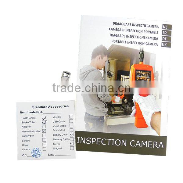 5.5mm Camera Industrial 2.4" HD Endoscope Snake Scope Waterproof 1M Cable Inspection Borescope 4 LED Engine Pipe Cam Tool