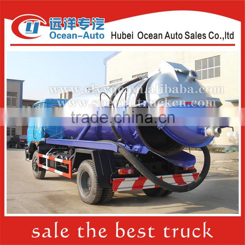 Dongfeng 4x2 vacuum sewage suction vehicle manufacture