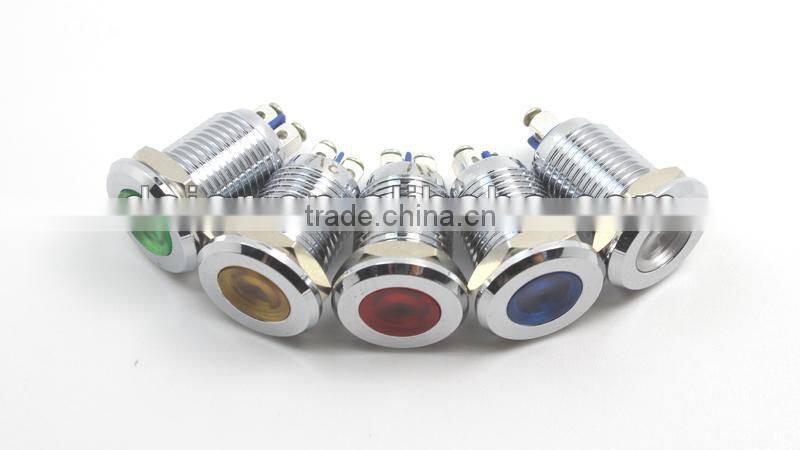 12mm metal 220 volt led indicator lights GQ12AS-D