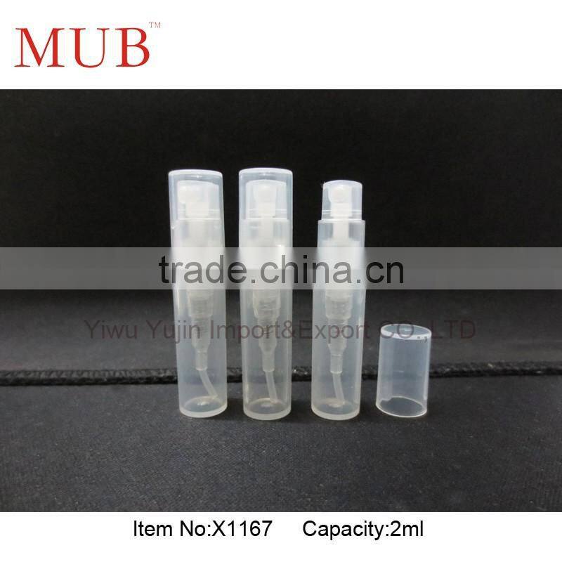 2ml 3ml Hot Sale Cosmetic Spray Plastic Bottle Packaging