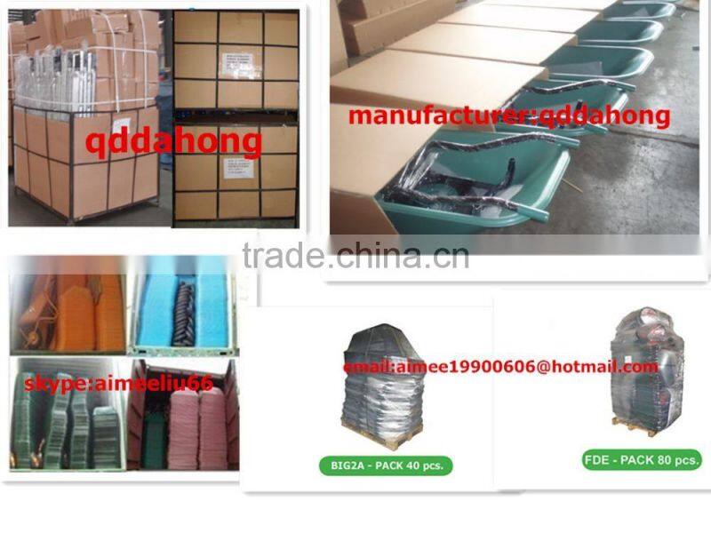 plastic tray with aluminium frame wheelbarrow for japan market