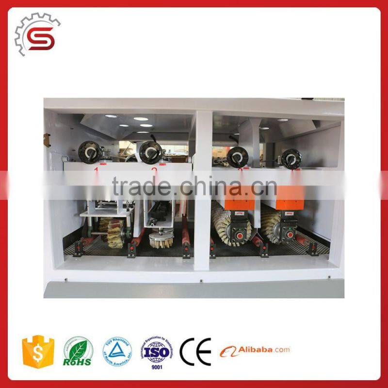 Heavy Duty Drum Sander 4 Rollers Wood Polishing Machine for Wood Door Producer