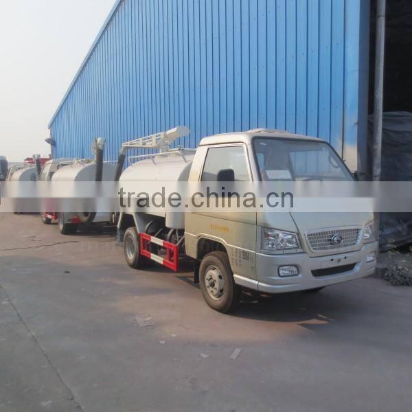 68hp 4*2 FORLAND 2m3 Mini Fecal Suction Tanker