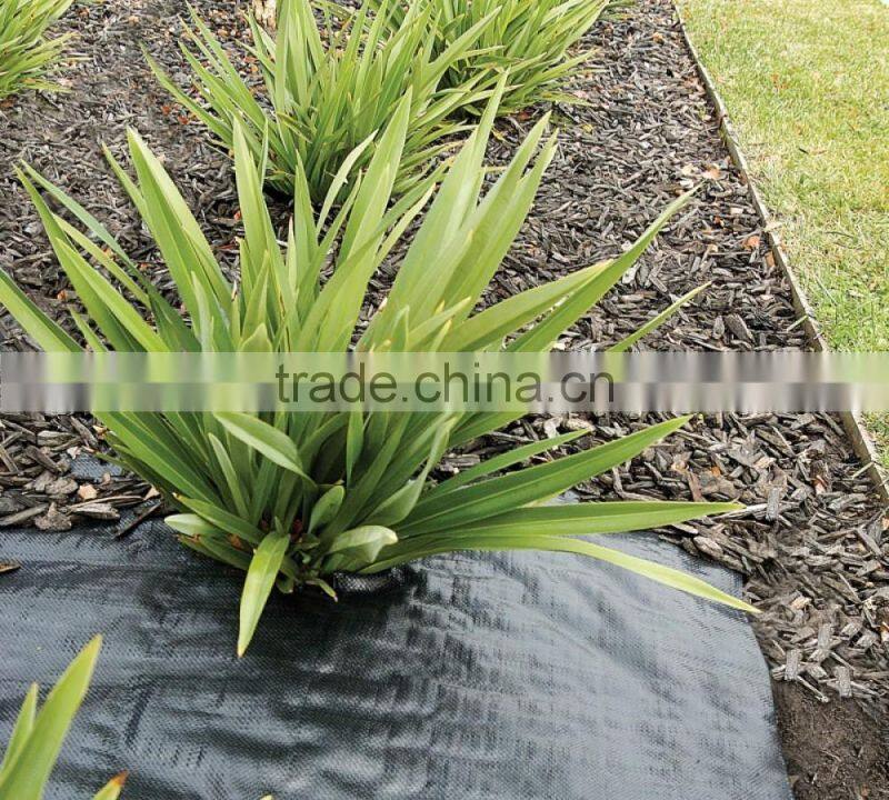black plastic weed mat