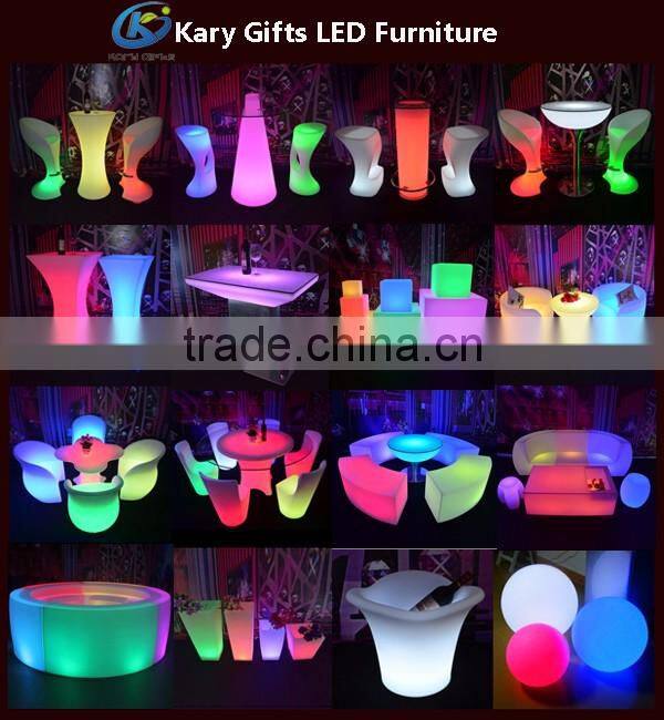submersible multi color illuminated led light up cube furniture