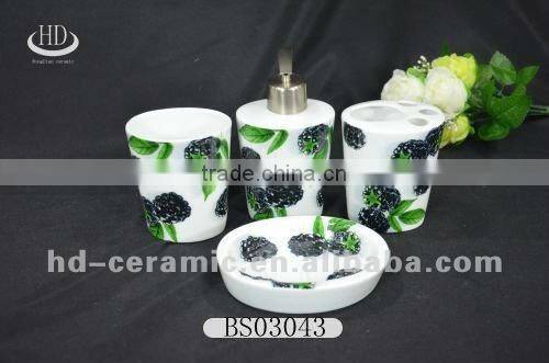 golden Ceramic bathroom set