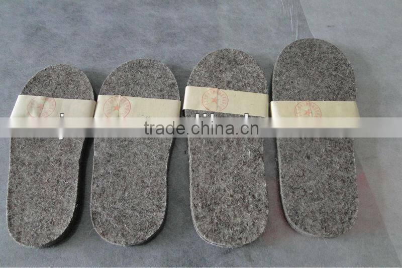 Sheep wool felt insole