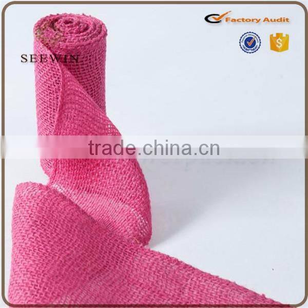 natural raw jute ribbon for christmas decoration
