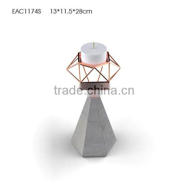 New Year Cute Elephant Shape Ceramic cement Candle Holder