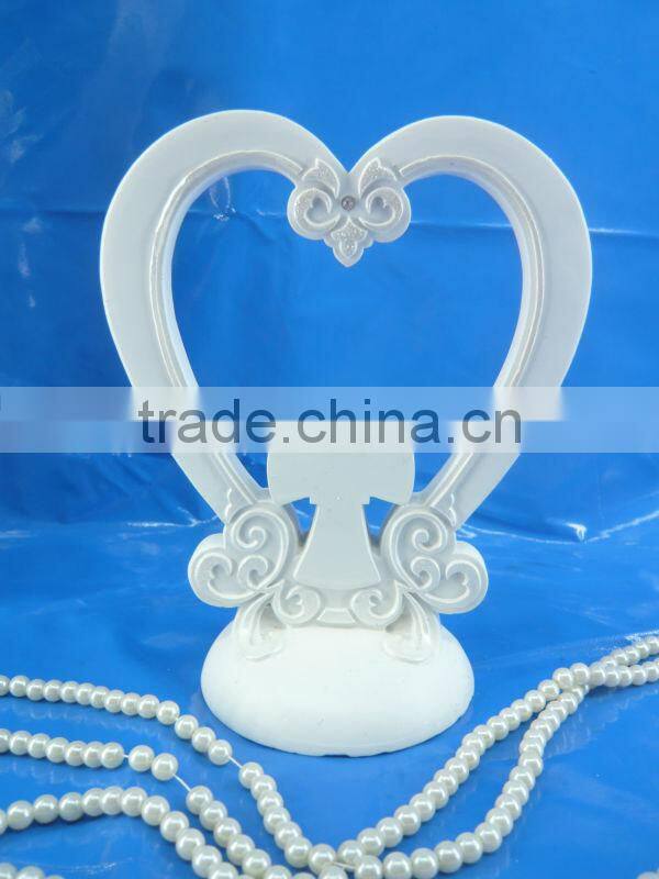 heart shape with cross cake decoration cake topper wedding figurine